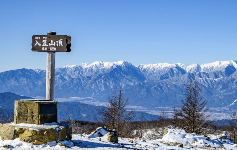 冬の入笠山