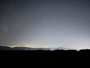 帰り道の星空
