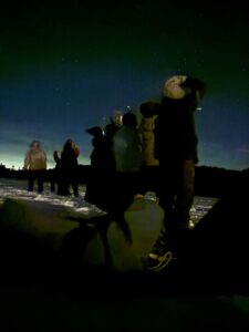 夜は、白駒池で星空を見上げて